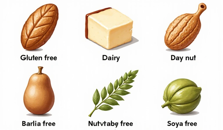 Allergén figyelmeztető ikonok