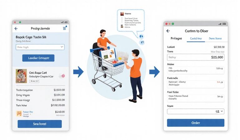 Online vásárlási folyamat lépései